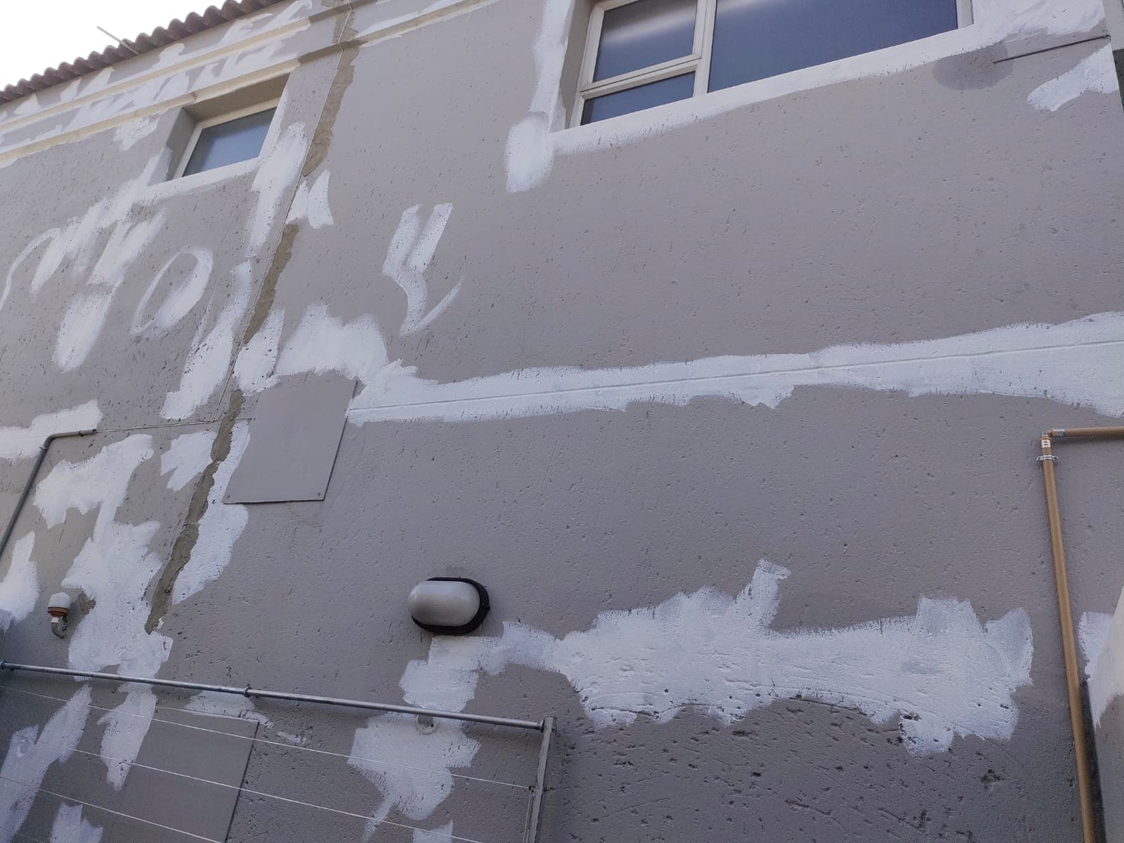 Exterior Crack Repair Prep