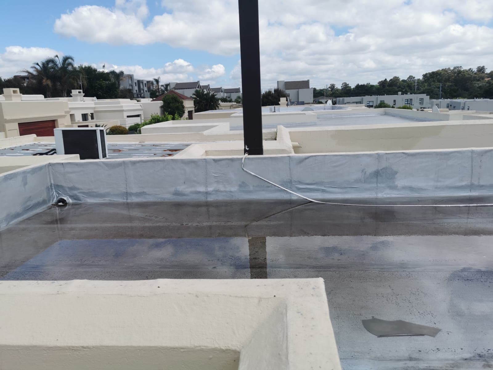 Flat Roof Flood Test