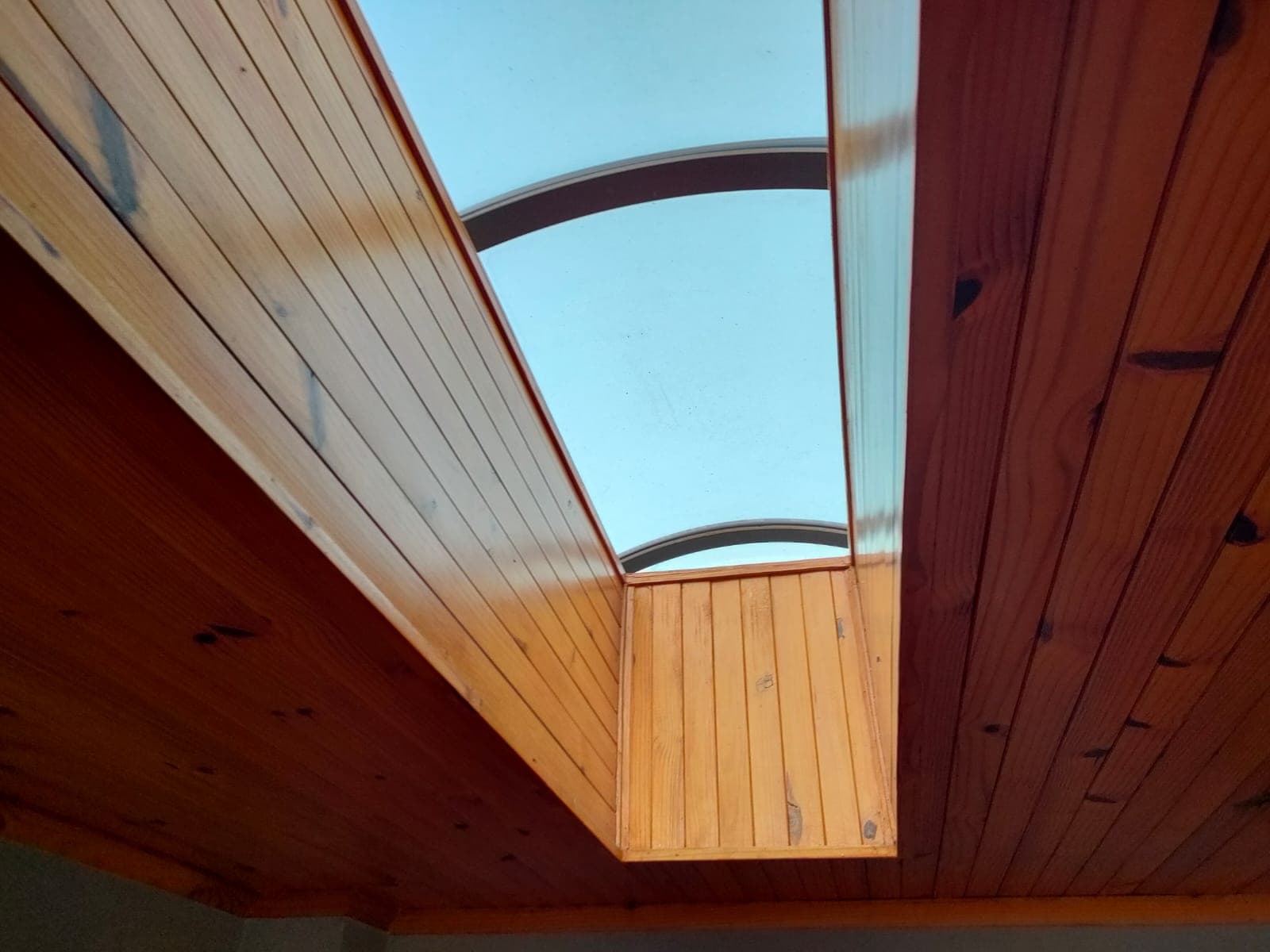 Wood Ceiling Skylight
